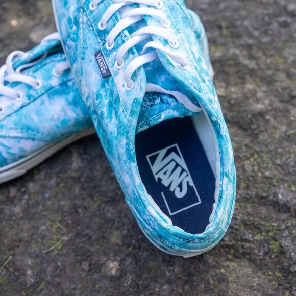 Vans Blue Marble Water sz 10 Very Good Used - Picture 8 of 11